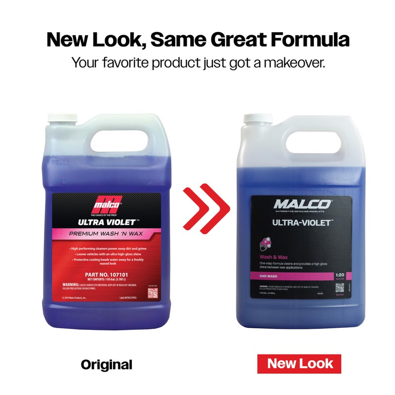 Malco Ultra Violet Premium Wash'n Wax â€“ Best 2-In-1 Car Wash and Wax/Cleans and Provides A Durable, High-Gloss Shine in One Fast and Easy Step / 1 Gallon (107101) - Image 4